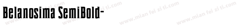 Belanosima SemiBold字体转换